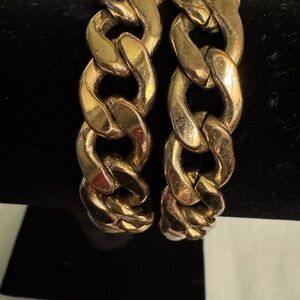 Chunky Gold Plated Cuban Chain Magnetic Clasp Bracelet